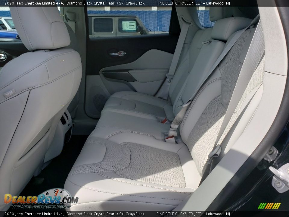 2020 Jeep Cherokee Limited 4x4 Diamond Black Crystal Pearl / Ski Gray/Black Photo #6