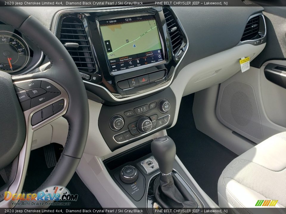 2020 Jeep Cherokee Limited 4x4 Diamond Black Crystal Pearl / Ski Gray/Black Photo #10