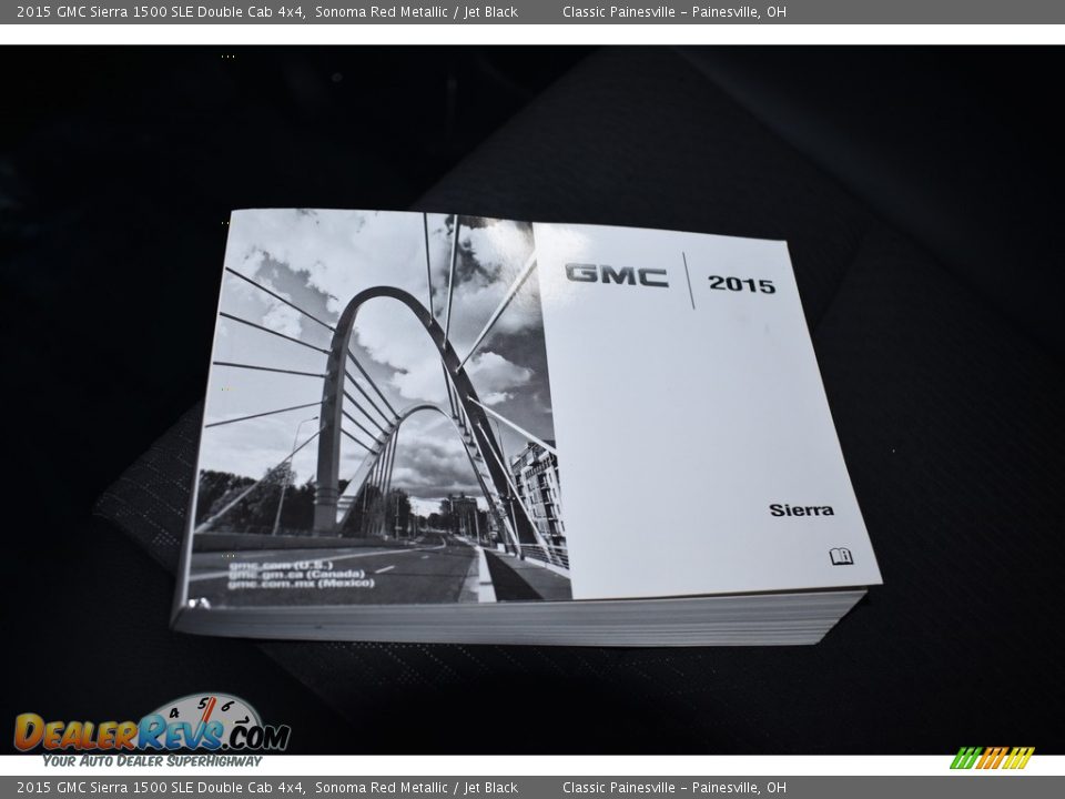 2015 GMC Sierra 1500 SLE Double Cab 4x4 Sonoma Red Metallic / Jet Black Photo #15