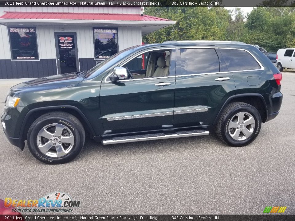 2011 Jeep Grand Cherokee Limited 4x4 Natural Green Pearl / Black/Light Frost Beige Photo #2