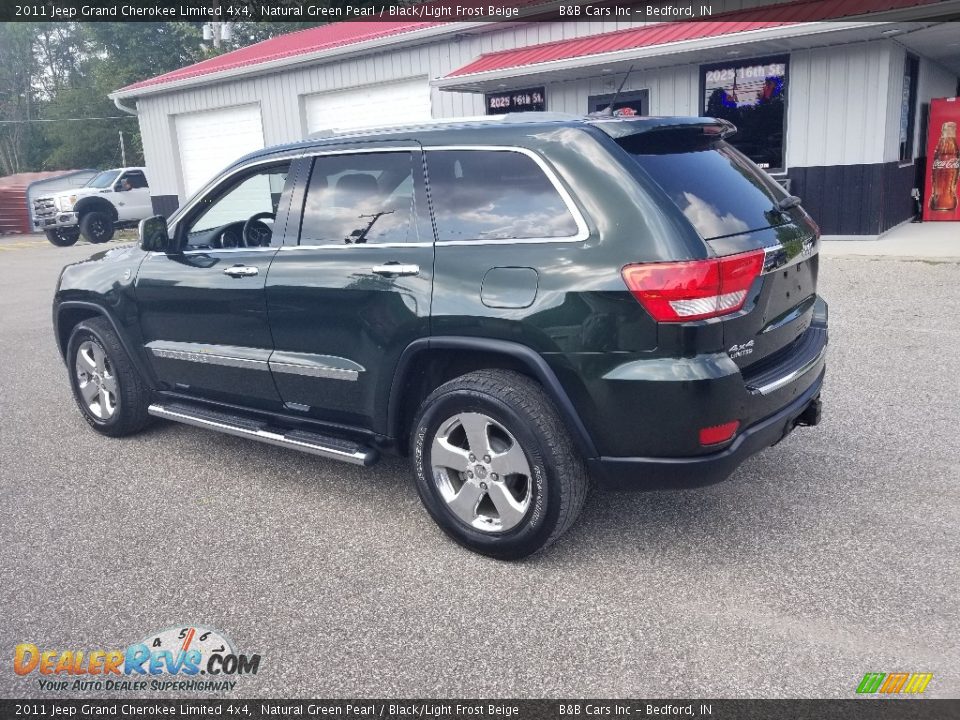 2011 Jeep Grand Cherokee Limited 4x4 Natural Green Pearl / Black/Light Frost Beige Photo #3