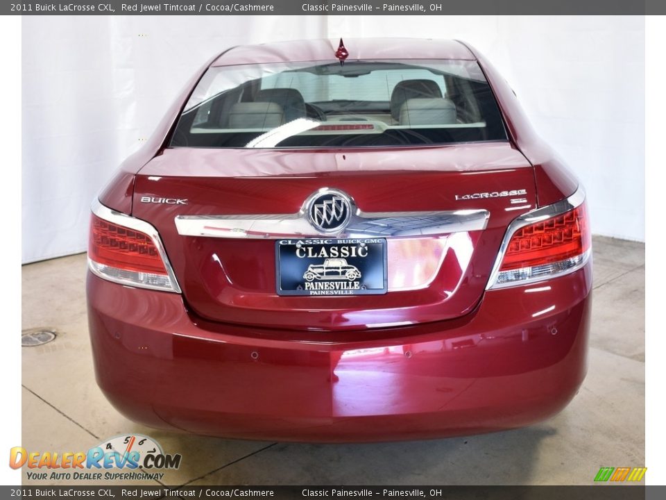 2011 Buick LaCrosse CXL Red Jewel Tintcoat / Cocoa/Cashmere Photo #3
