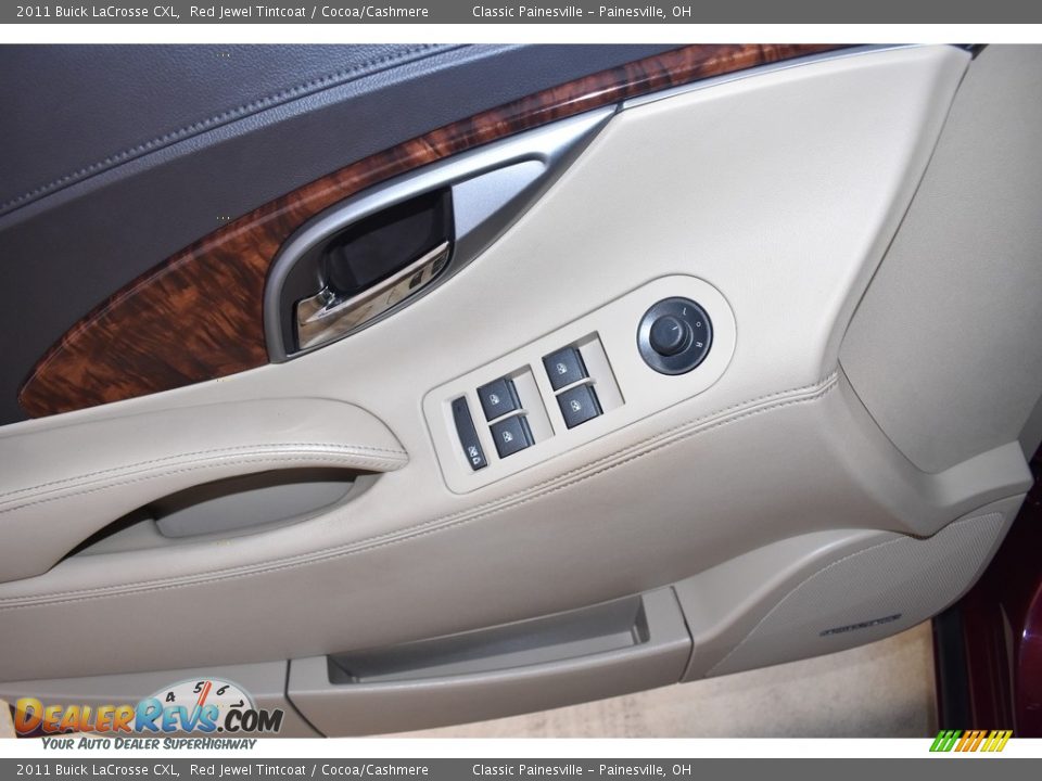 2011 Buick LaCrosse CXL Red Jewel Tintcoat / Cocoa/Cashmere Photo #11