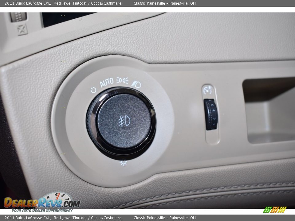 2011 Buick LaCrosse CXL Red Jewel Tintcoat / Cocoa/Cashmere Photo #12