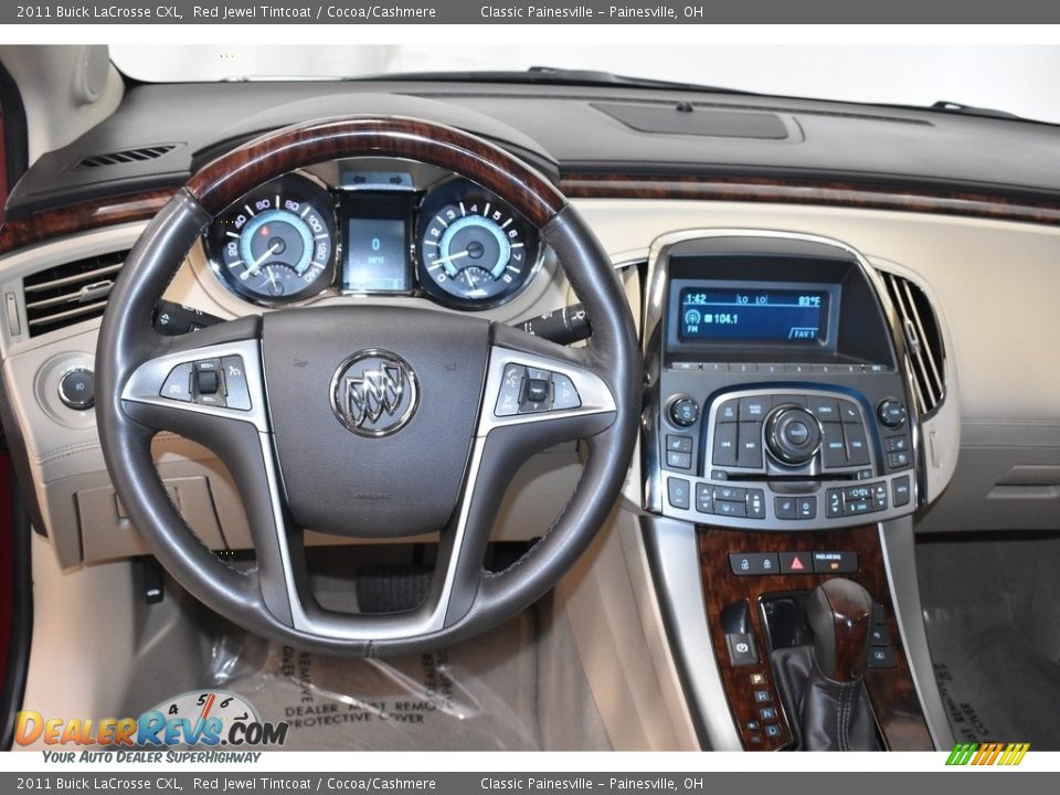 2011 Buick LaCrosse CXL Red Jewel Tintcoat / Cocoa/Cashmere Photo #13