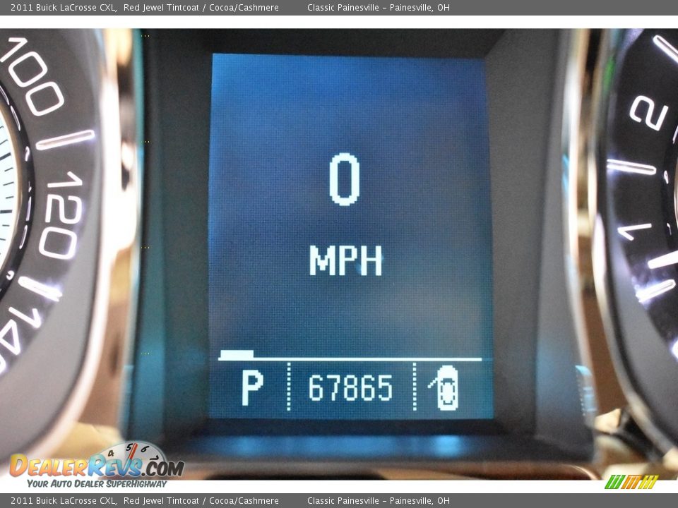 2011 Buick LaCrosse CXL Red Jewel Tintcoat / Cocoa/Cashmere Photo #16