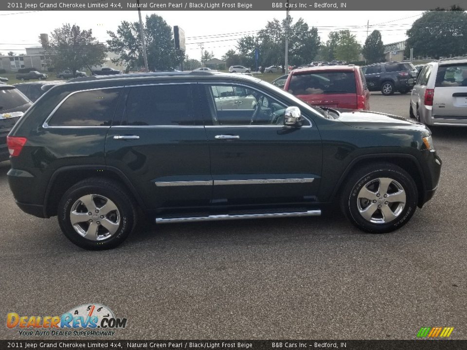 2011 Jeep Grand Cherokee Limited 4x4 Natural Green Pearl / Black/Light Frost Beige Photo #8