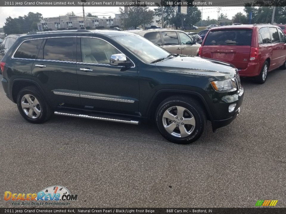2011 Jeep Grand Cherokee Limited 4x4 Natural Green Pearl / Black/Light Frost Beige Photo #9