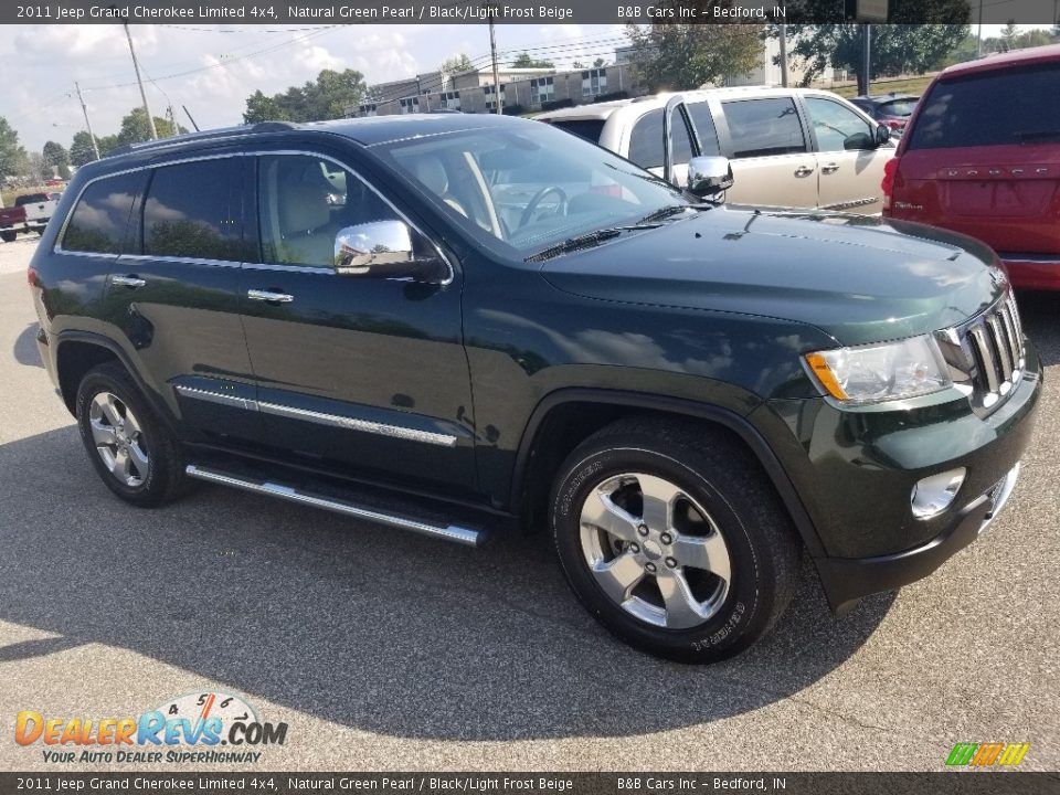 2011 Jeep Grand Cherokee Limited 4x4 Natural Green Pearl / Black/Light Frost Beige Photo #24