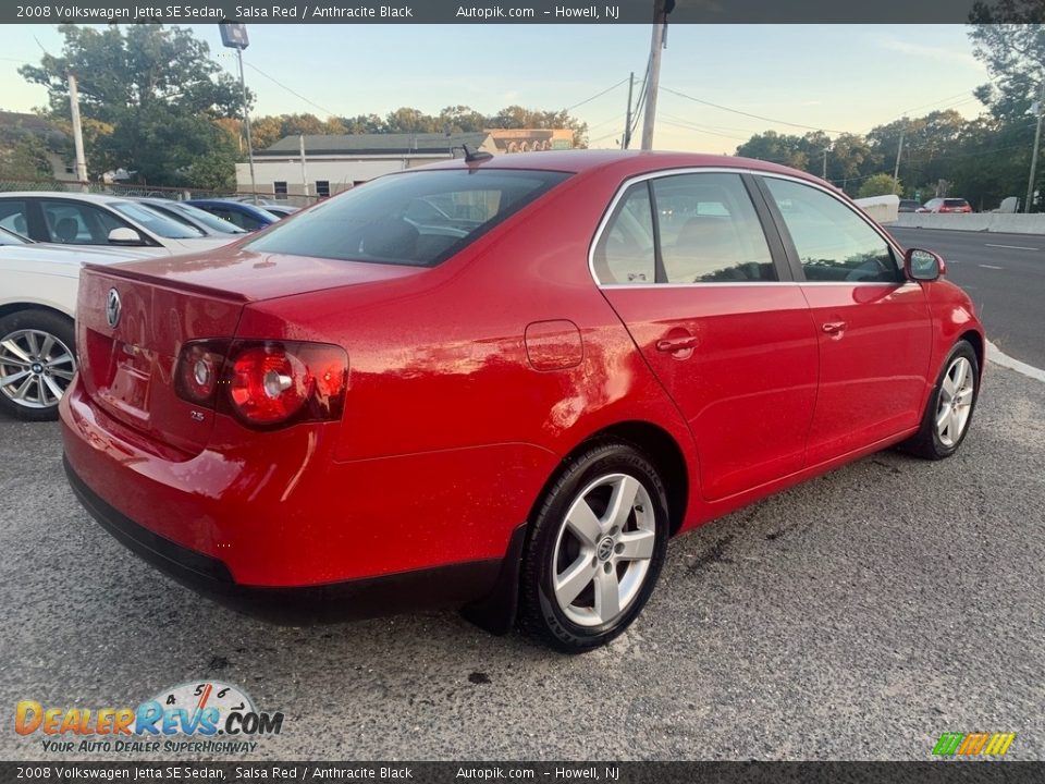 2008 Volkswagen Jetta SE Sedan Salsa Red / Anthracite Black Photo #3