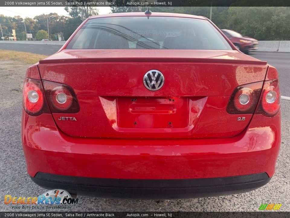 2008 Volkswagen Jetta SE Sedan Salsa Red / Anthracite Black Photo #4