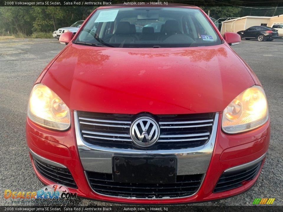 2008 Volkswagen Jetta SE Sedan Salsa Red / Anthracite Black Photo #8