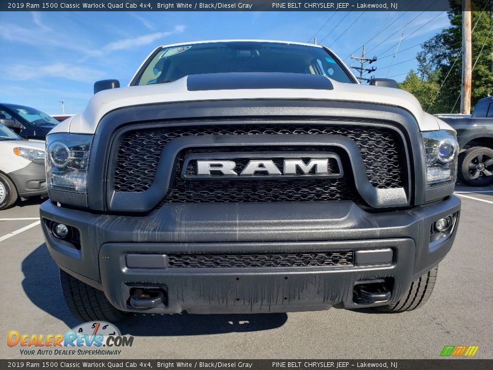 Bright White 2019 Ram 1500 Classic Warlock Quad Cab 4x4 Photo #2