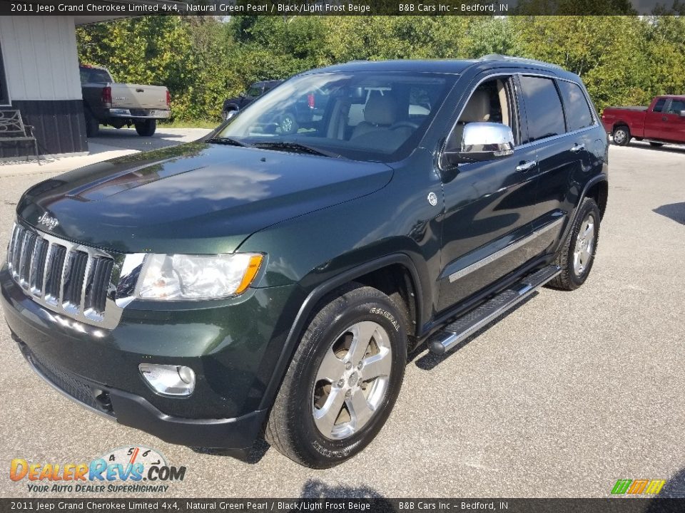 2011 Jeep Grand Cherokee Limited 4x4 Natural Green Pearl / Black/Light Frost Beige Photo #30