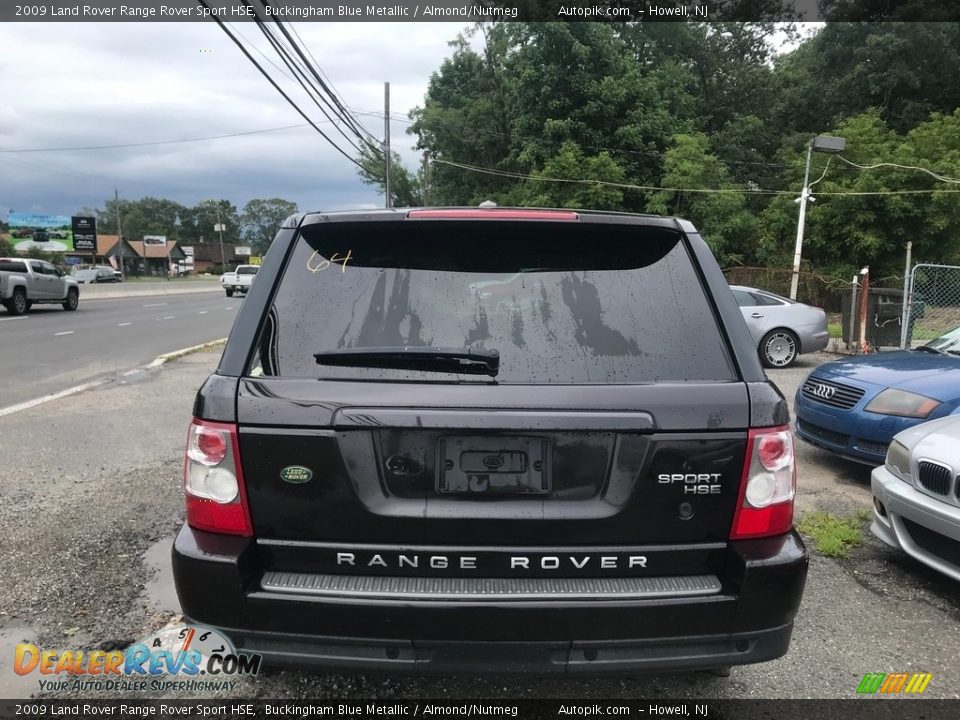 2009 Land Rover Range Rover Sport HSE Buckingham Blue Metallic / Almond/Nutmeg Photo #4
