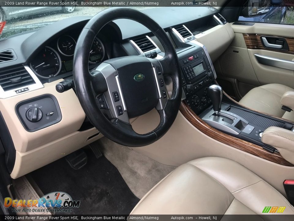 2009 Land Rover Range Rover Sport HSE Buckingham Blue Metallic / Almond/Nutmeg Photo #7