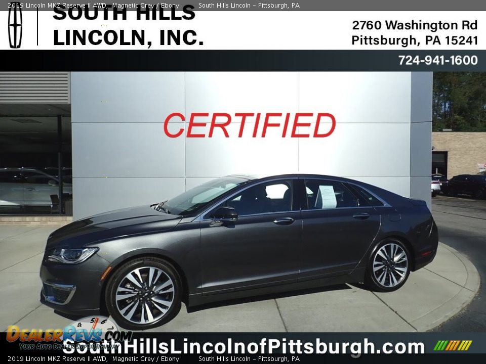 2019 Lincoln MKZ Reserve II AWD Magnetic Grey / Ebony Photo #1