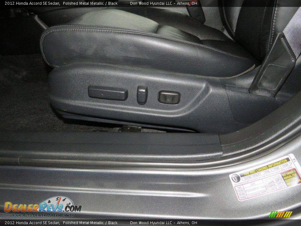 2012 Honda Accord SE Sedan Polished Metal Metallic / Black Photo #17