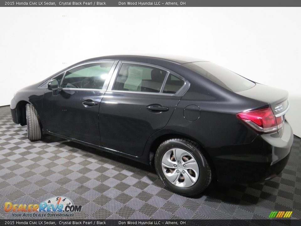 2015 Honda Civic LX Sedan Crystal Black Pearl / Black Photo #4