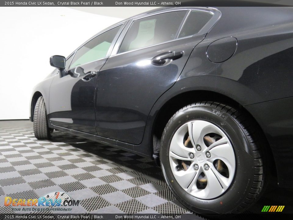 2015 Honda Civic LX Sedan Crystal Black Pearl / Black Photo #5