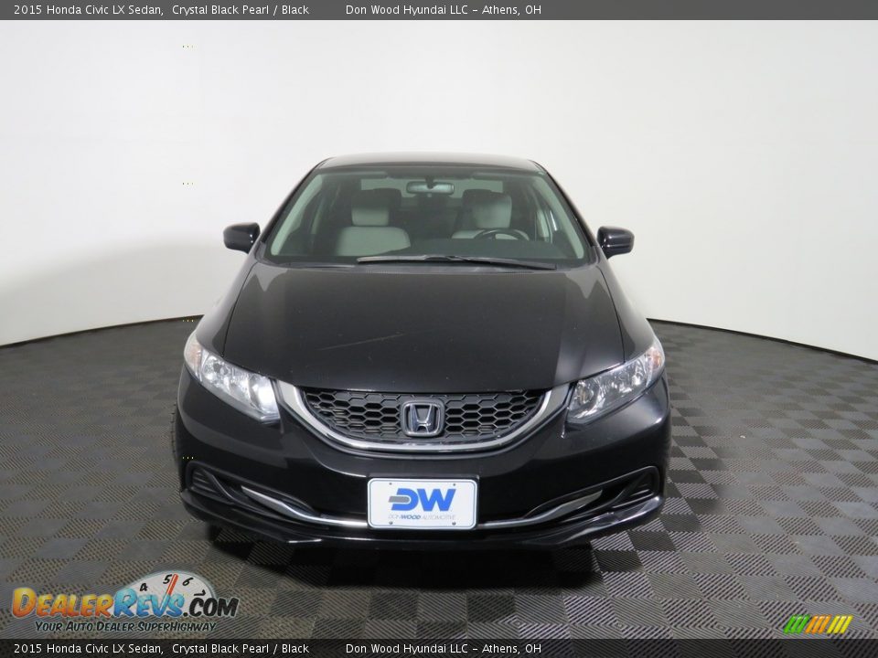 2015 Honda Civic LX Sedan Crystal Black Pearl / Black Photo #6