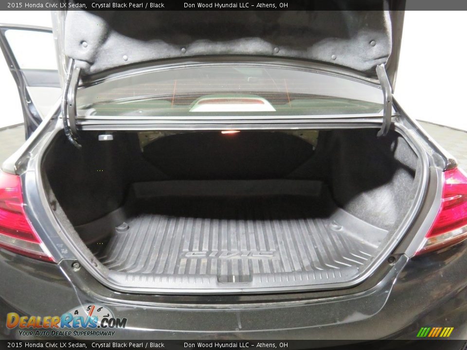 2015 Honda Civic LX Sedan Crystal Black Pearl / Black Photo #13