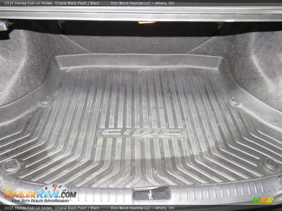 2015 Honda Civic LX Sedan Crystal Black Pearl / Black Photo #14