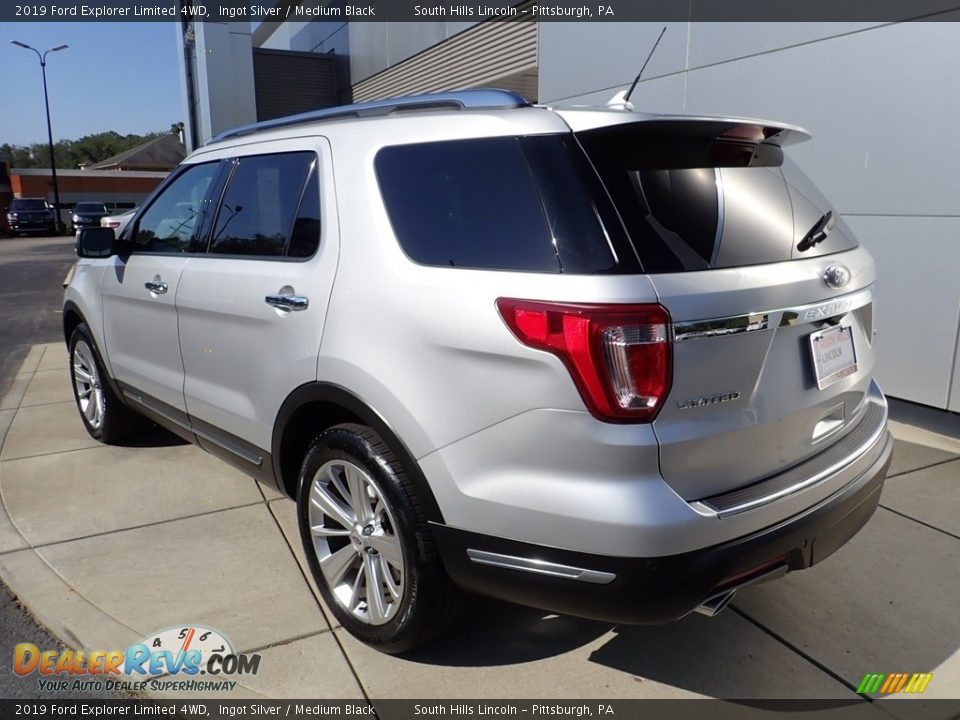 2019 Ford Explorer Limited 4WD Ingot Silver / Medium Black Photo #3