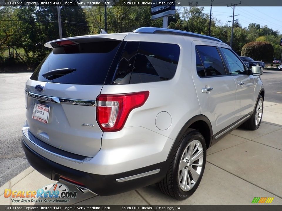 2019 Ford Explorer Limited 4WD Ingot Silver / Medium Black Photo #6