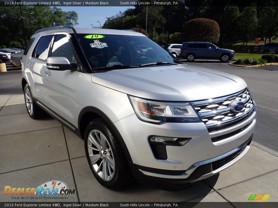 2019 Ford Explorer Limited 4WD Ingot Silver / Medium Black Photo #8