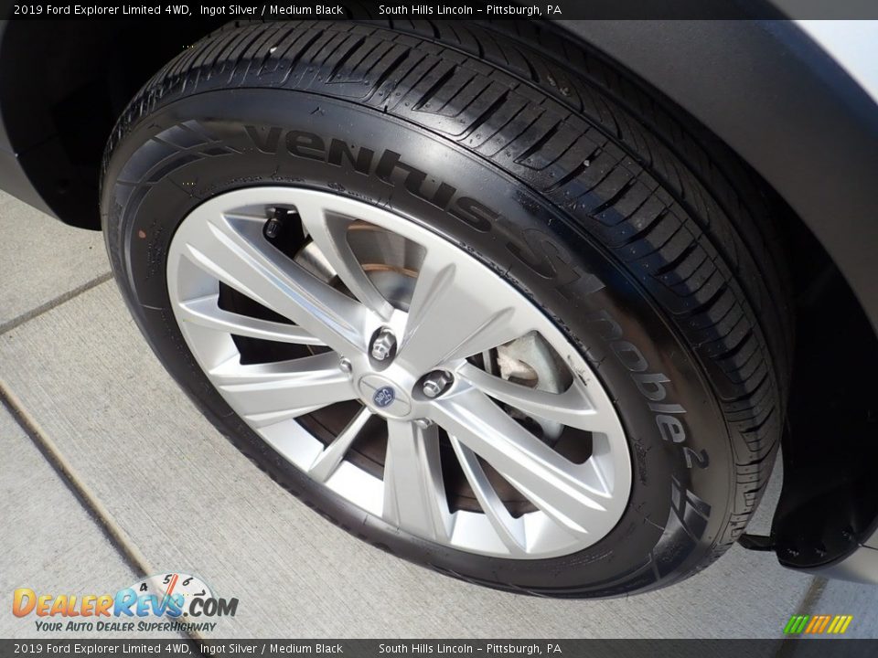 2019 Ford Explorer Limited 4WD Ingot Silver / Medium Black Photo #10