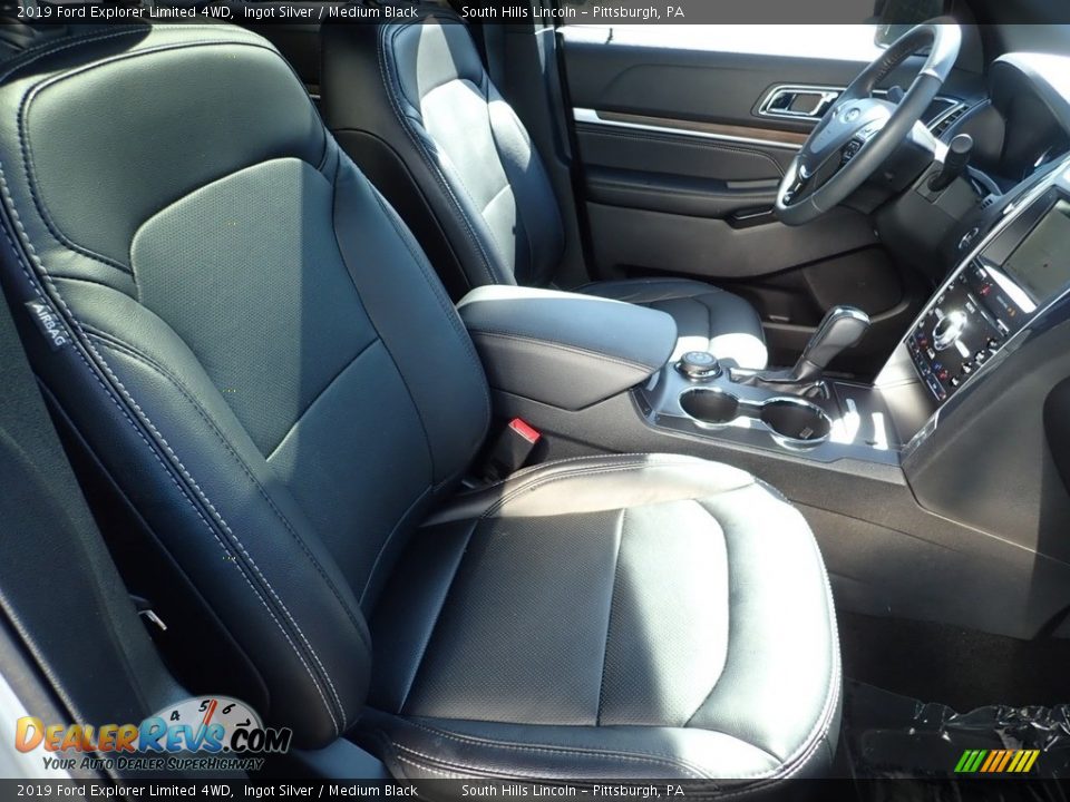 2019 Ford Explorer Limited 4WD Ingot Silver / Medium Black Photo #11
