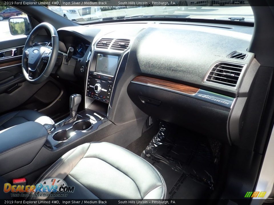 2019 Ford Explorer Limited 4WD Ingot Silver / Medium Black Photo #12