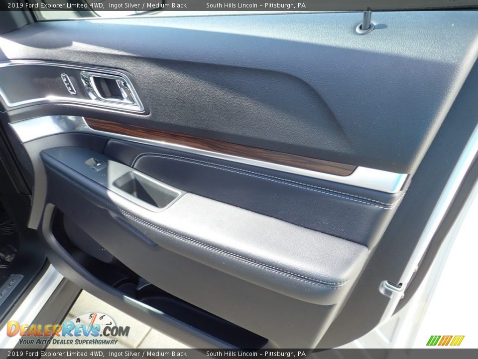 2019 Ford Explorer Limited 4WD Ingot Silver / Medium Black Photo #13