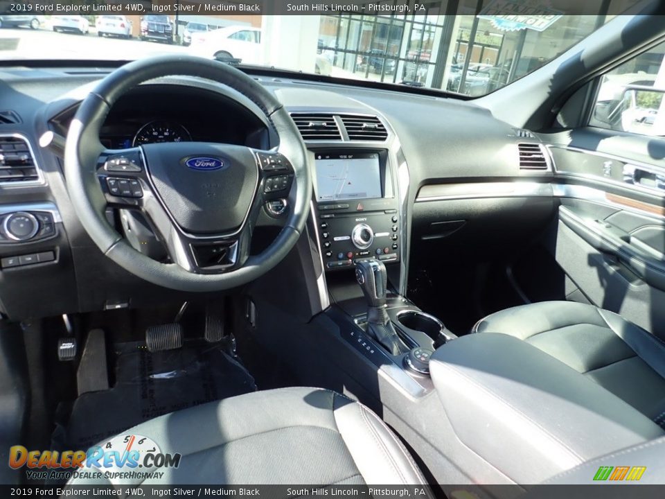 2019 Ford Explorer Limited 4WD Ingot Silver / Medium Black Photo #18