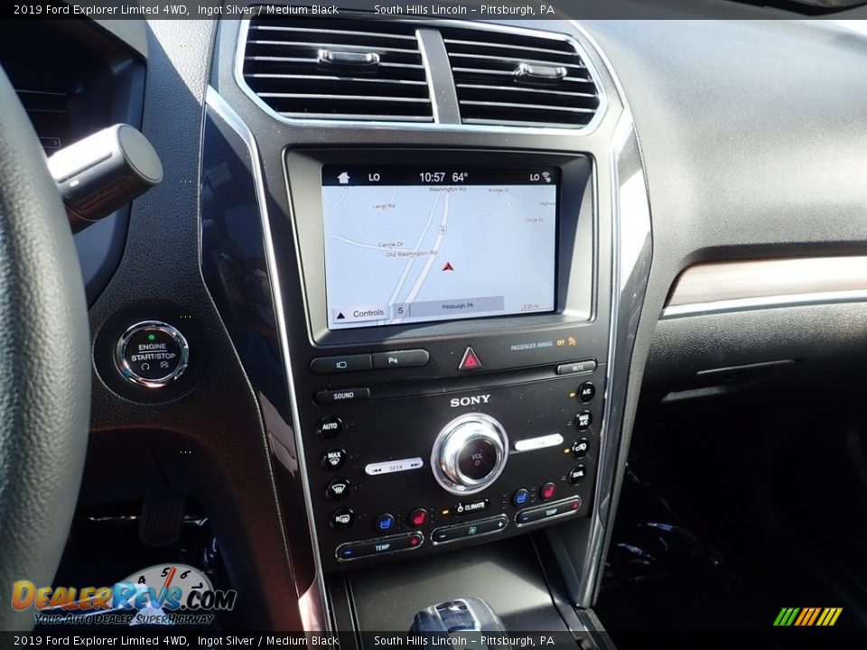 2019 Ford Explorer Limited 4WD Ingot Silver / Medium Black Photo #22