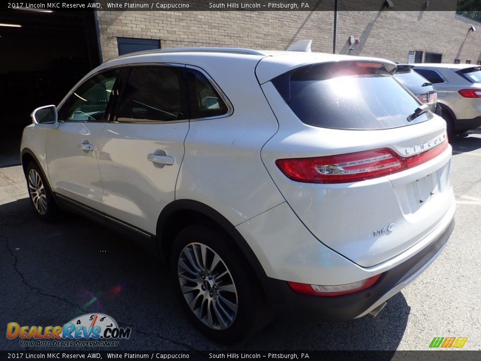 2017 Lincoln MKC Reserve AWD White Platinum / Cappuccino Photo #2