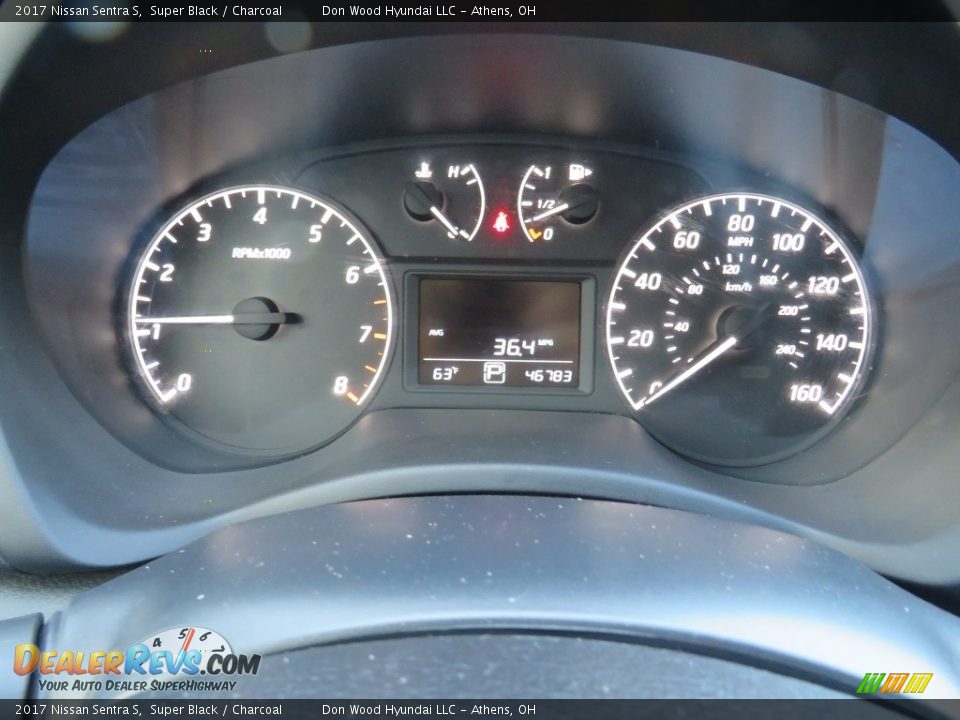 2017 Nissan Sentra S Super Black / Charcoal Photo #26