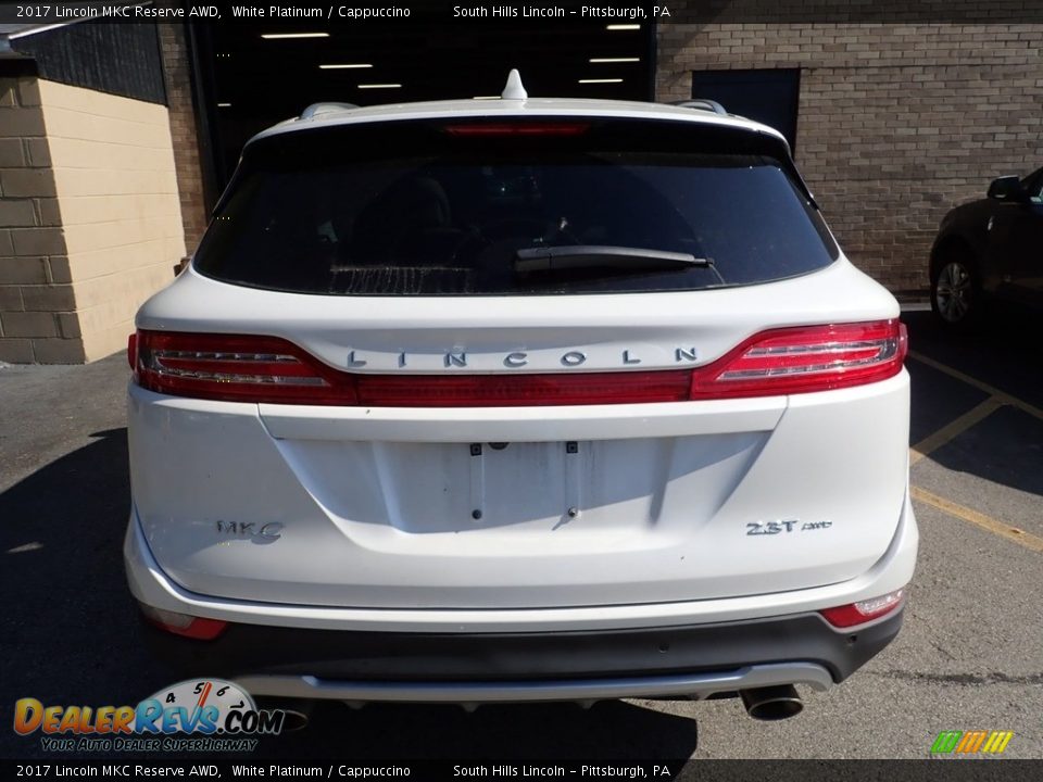 2017 Lincoln MKC Reserve AWD White Platinum / Cappuccino Photo #3