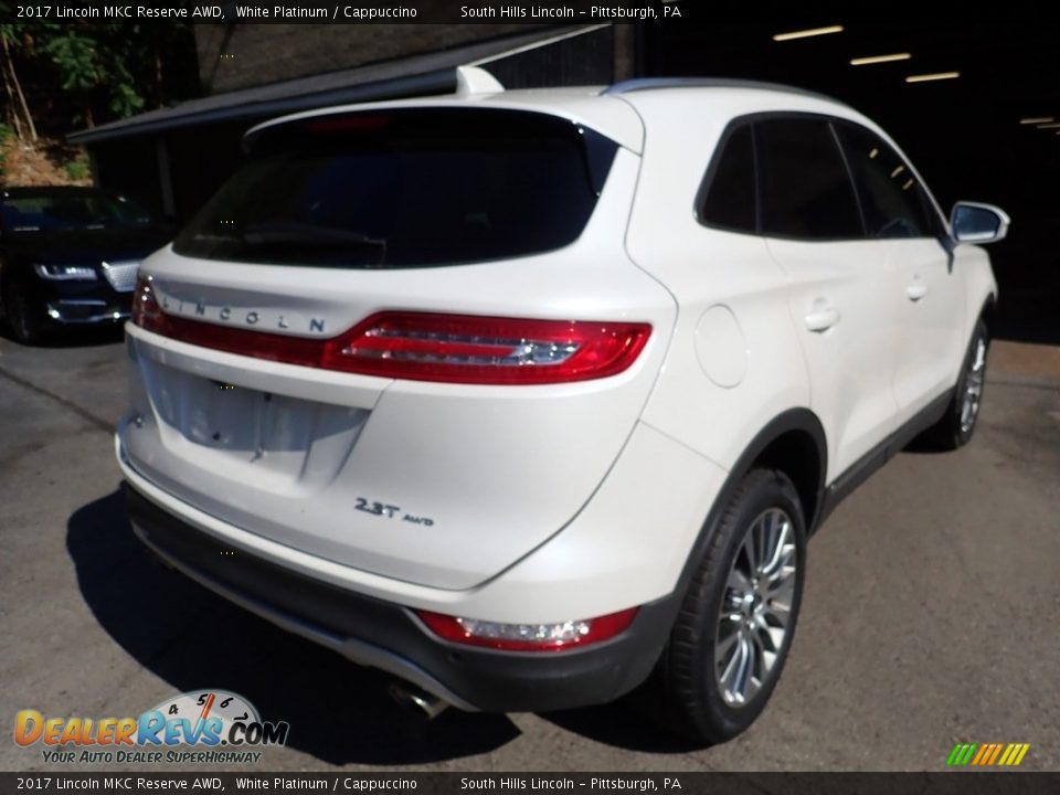 2017 Lincoln MKC Reserve AWD White Platinum / Cappuccino Photo #4