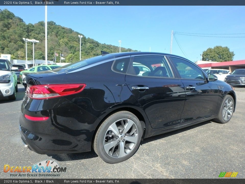 2020 Kia Optima S Black / Black Photo #3