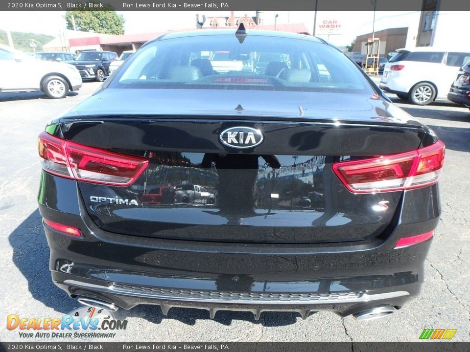 2020 Kia Optima S Black / Black Photo #5