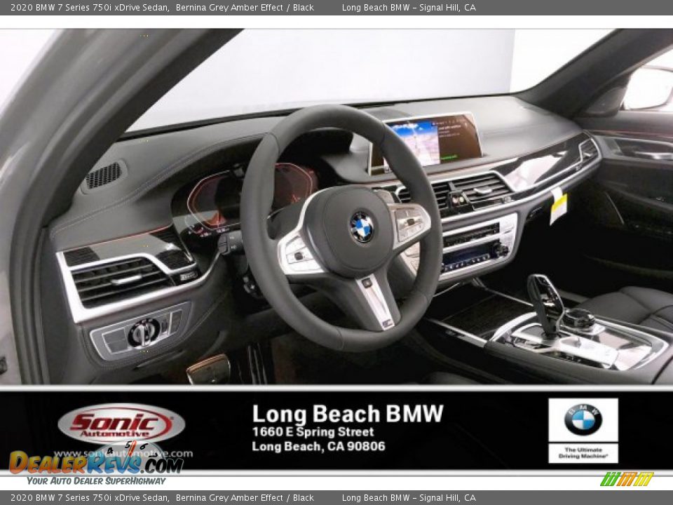 2020 BMW 7 Series 750i xDrive Sedan Bernina Grey Amber Effect / Black Photo #4