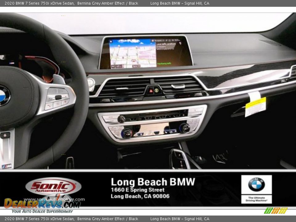 2020 BMW 7 Series 750i xDrive Sedan Bernina Grey Amber Effect / Black Photo #5
