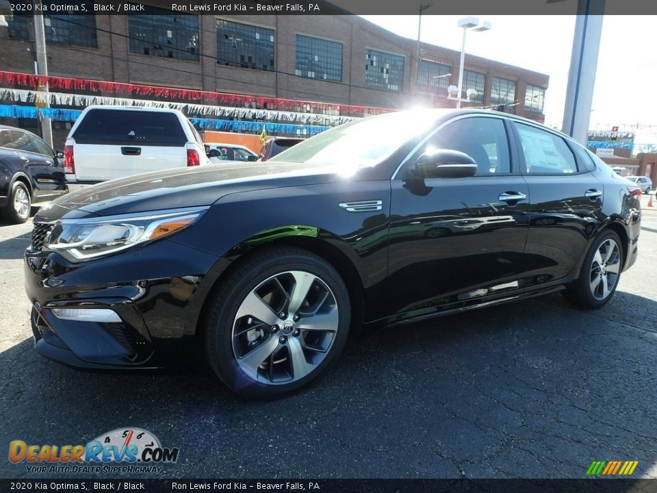 2020 Kia Optima S Black / Black Photo #8