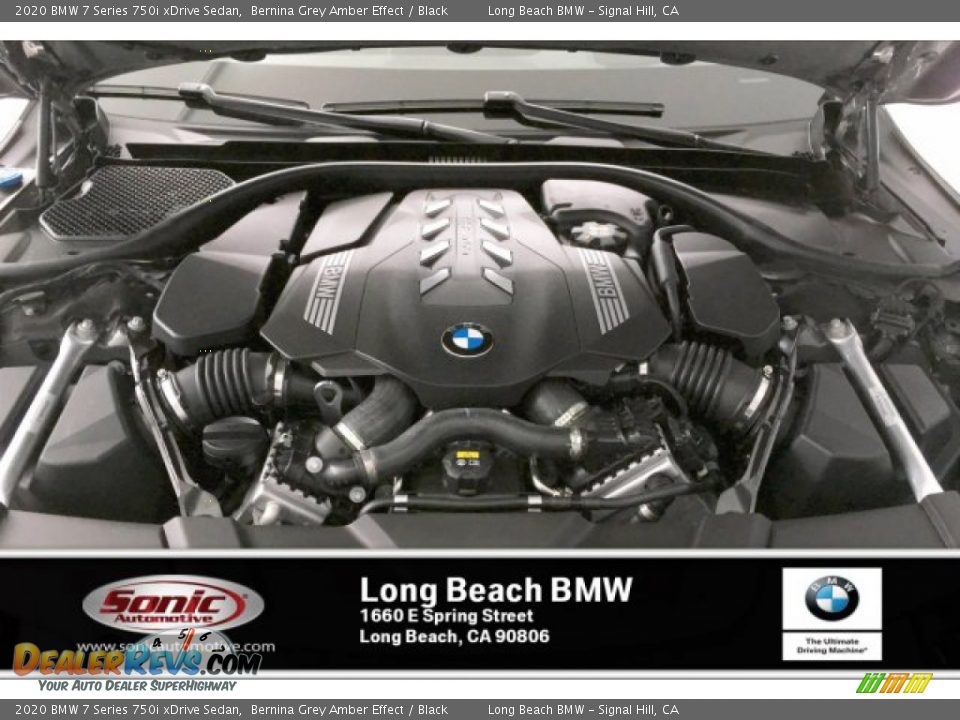 2020 BMW 7 Series 750i xDrive Sedan Bernina Grey Amber Effect / Black Photo #8