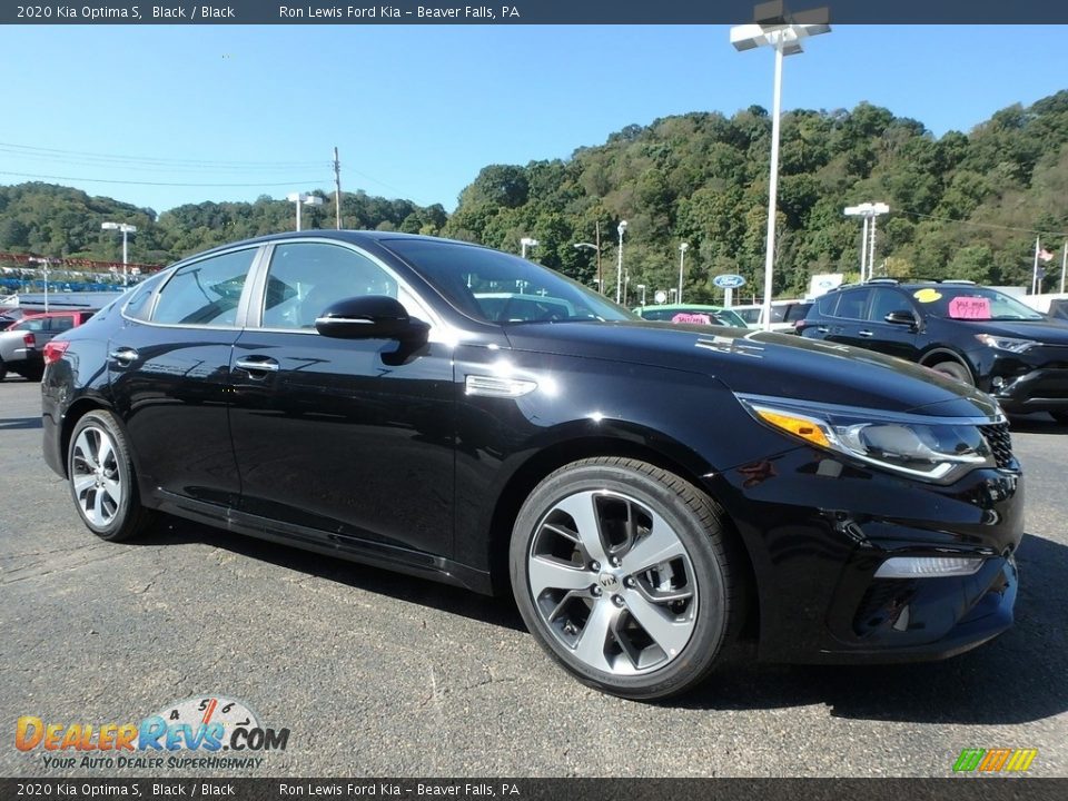 2020 Kia Optima S Black / Black Photo #10