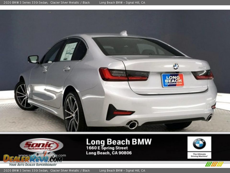 2020 BMW 3 Series 330i Sedan Glacier Silver Metallic / Black Photo #2