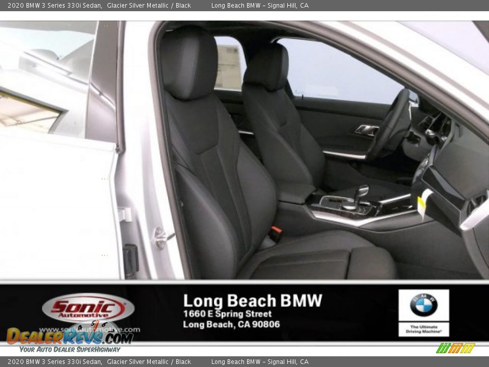 2020 BMW 3 Series 330i Sedan Glacier Silver Metallic / Black Photo #7
