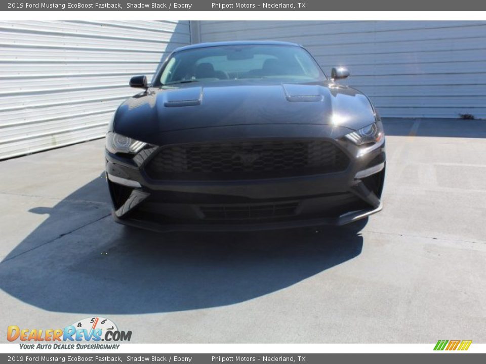 2019 Ford Mustang EcoBoost Fastback Shadow Black / Ebony Photo #2